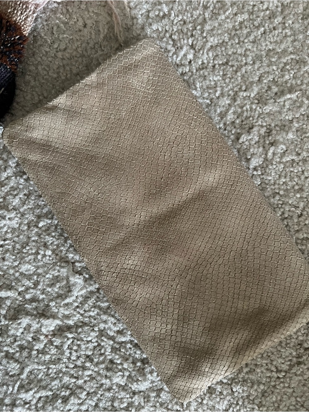 Ann Taylor Neutral Snake skin Textured Clutch in Beige - Picture 4 of 4